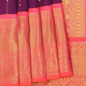 Gorgeous Silk Violet Saree
