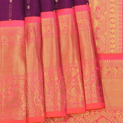 Gorgeous Silk Violet Saree