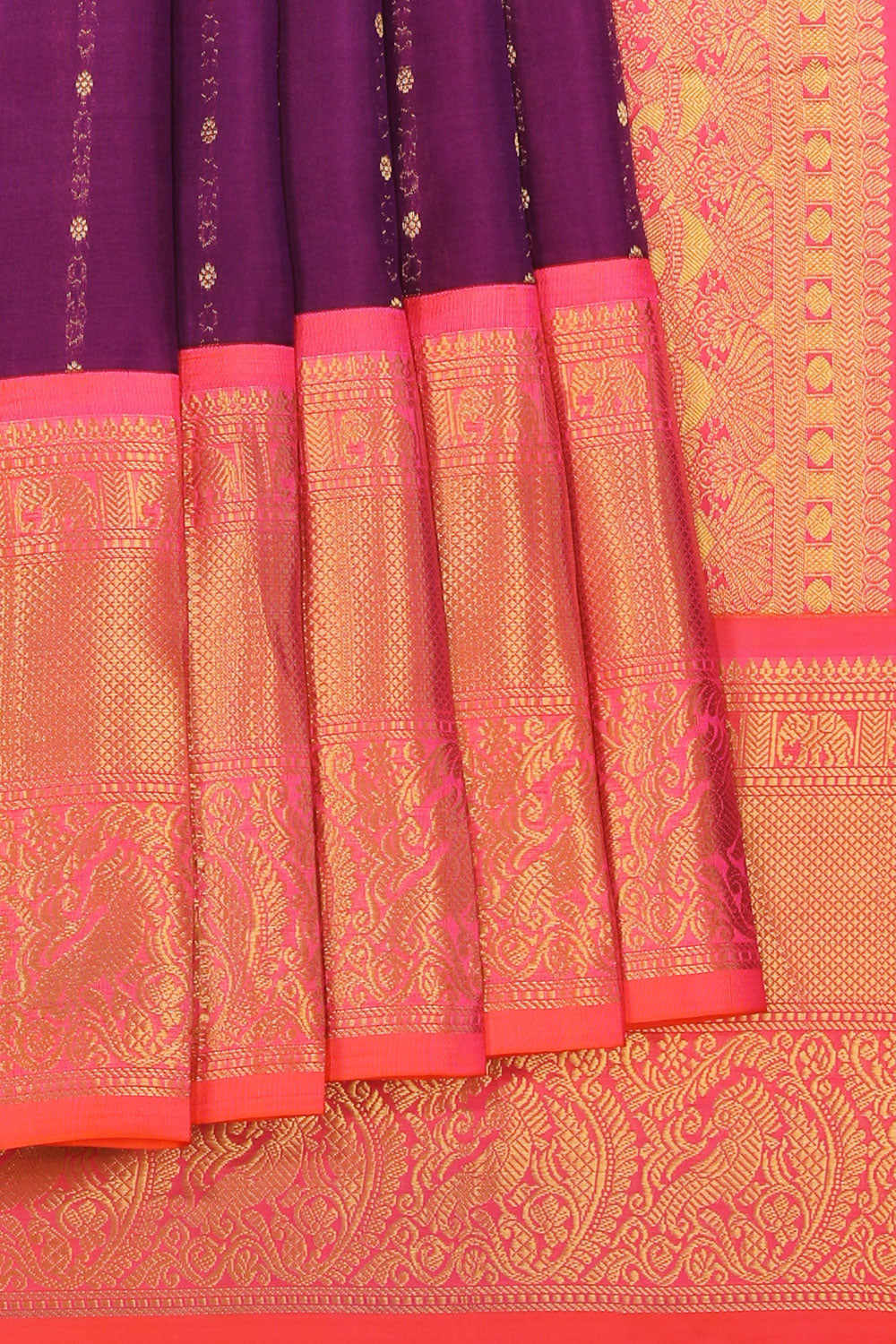 Gorgeous Silk Violet Saree