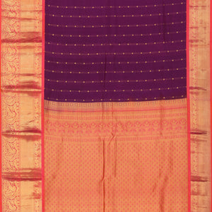 Gorgeous Silk Violet Saree