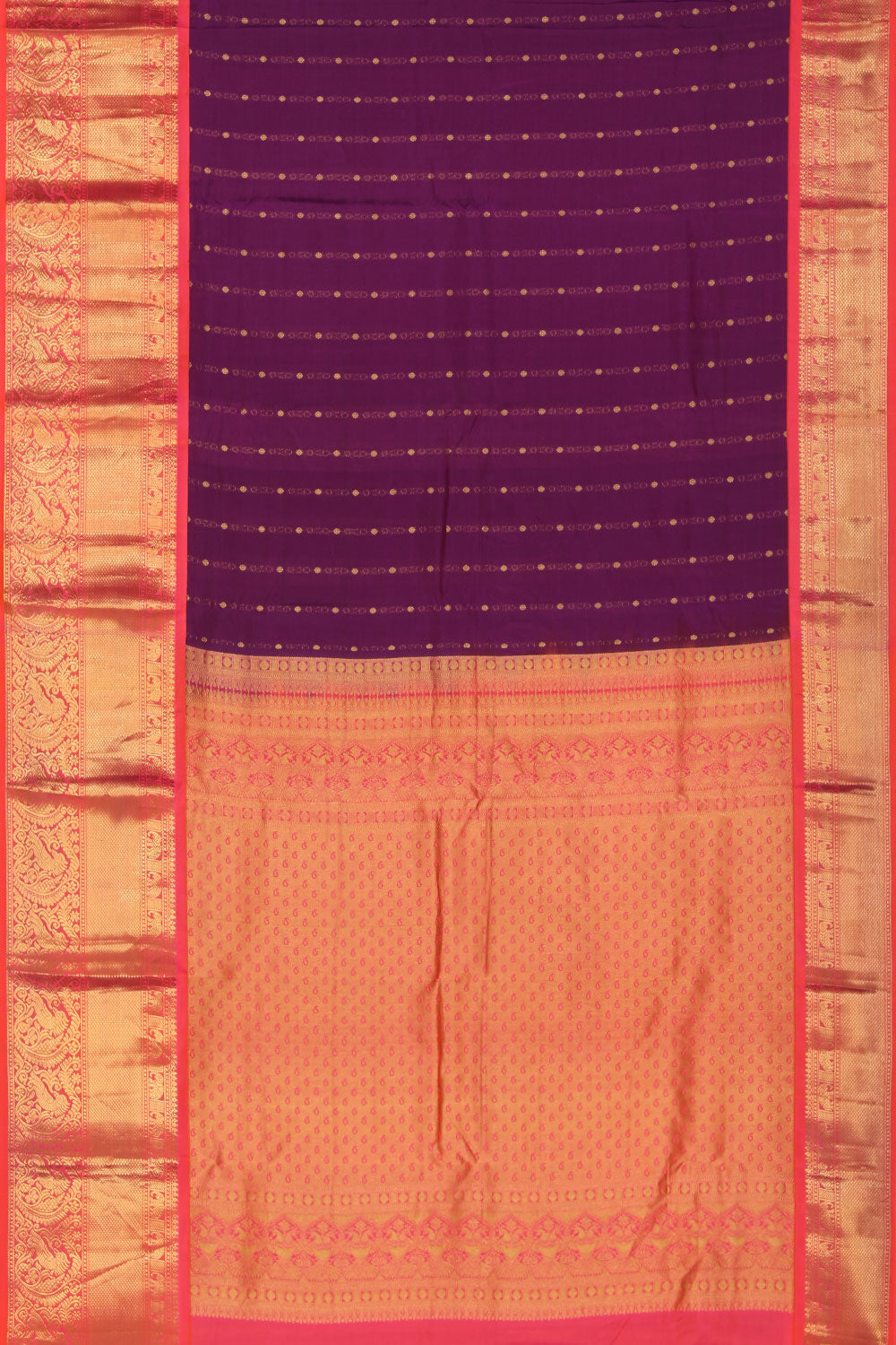 Gorgeous Silk Violet Saree