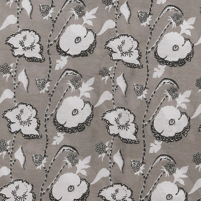 Grey Unstitched Suit With Dupatta (3 Pcs Set)