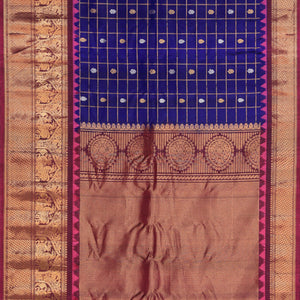 Gadwal Silk Purple Saree