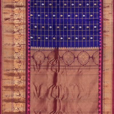 Gadwal Silk Purple Saree