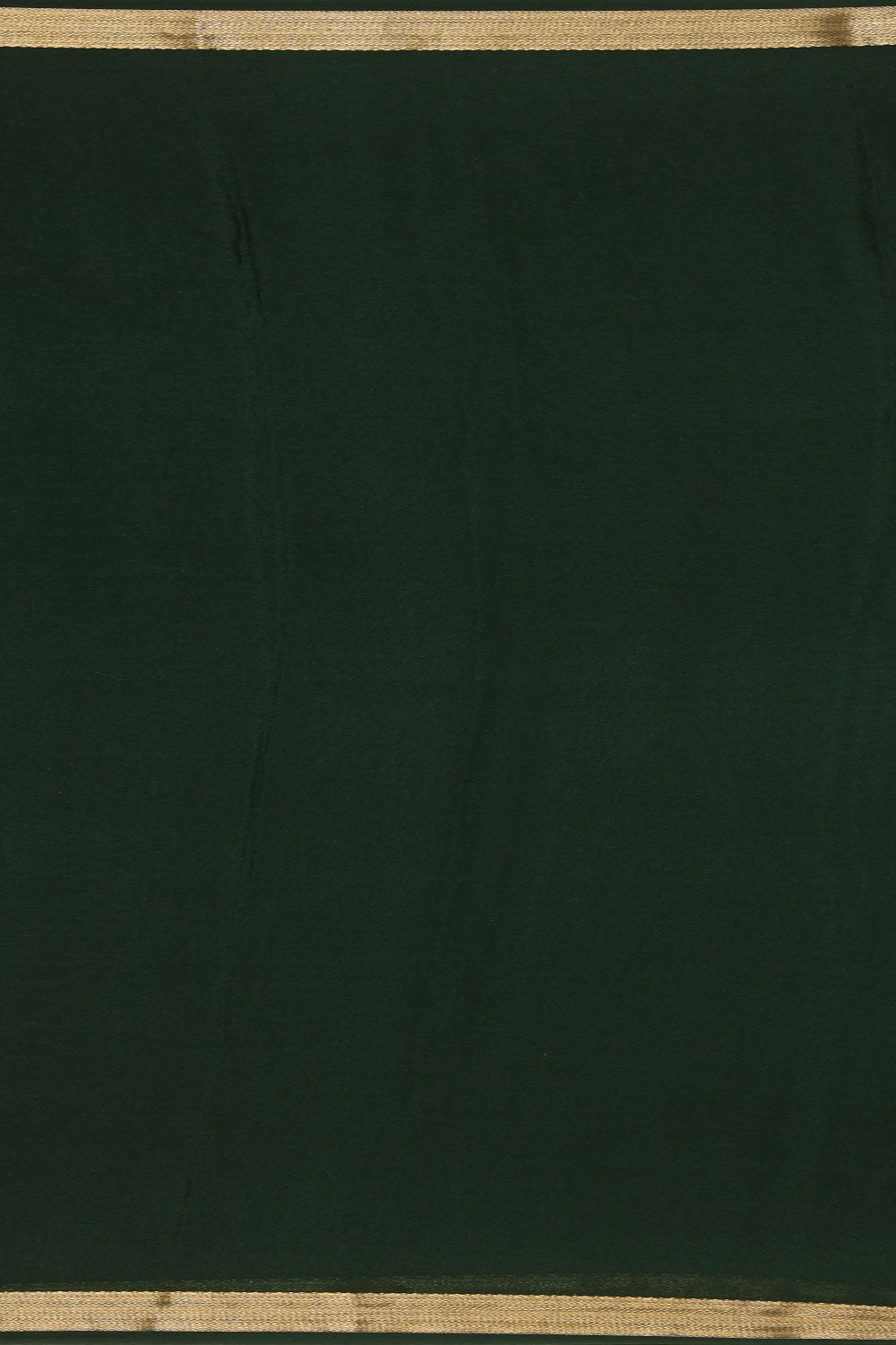Crepe Silk Bottle Green Embroidered Saree