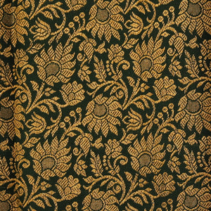 Kanchipattu Brocade Bottle Green Saree