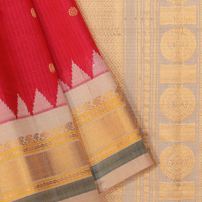 Gadwal Pink Saree
