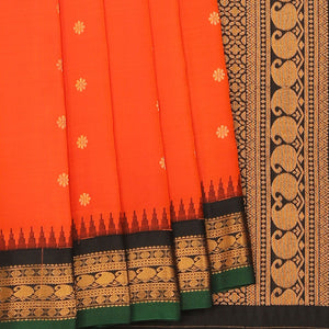 Gadwal Orange Saree