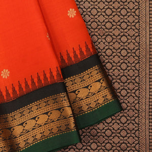 Gadwal Orange Saree