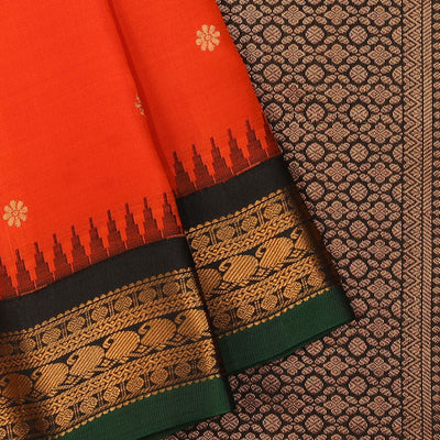 Gadwal Orange Saree