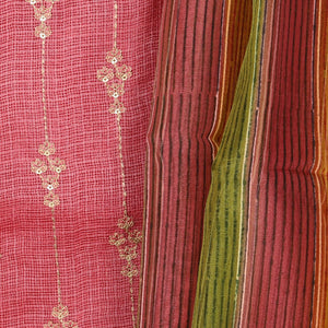 Gorgeous Kota Unstitched Suit With Dupatta (3 Pcs Set)