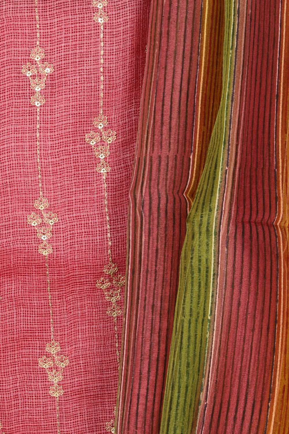 Gorgeous Kota Unstitched Suit With Dupatta (3 Pcs Set)