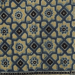 Dupion Silk Ajrakh Printed Saree