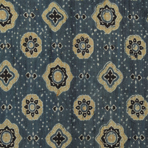 Dupion Silk Ajrakh Printed Saree