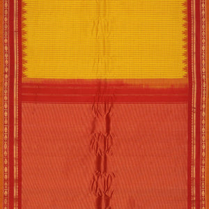 Gadwal Silk Yellow Saree
