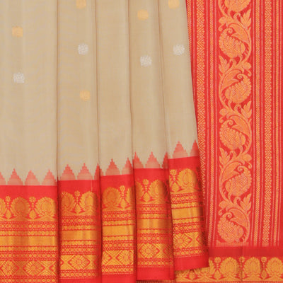 Gadwal Silk Beige Saree