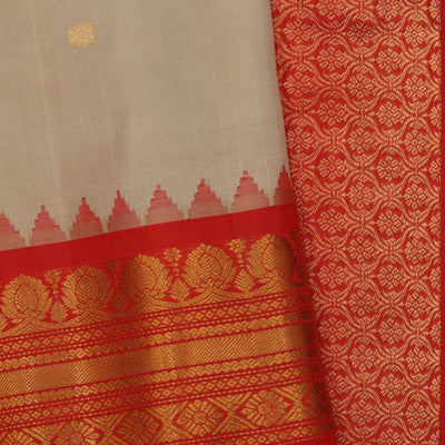 Gadwal Silk Beige Saree