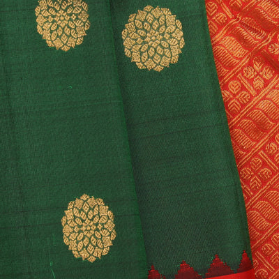 Gadwal Silk Green Saree