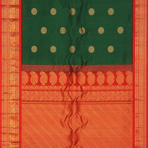 Gadwal Silk Green Saree