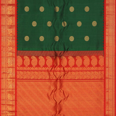 Gadwal Silk Green Saree