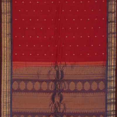 Gadwal Red Saree
