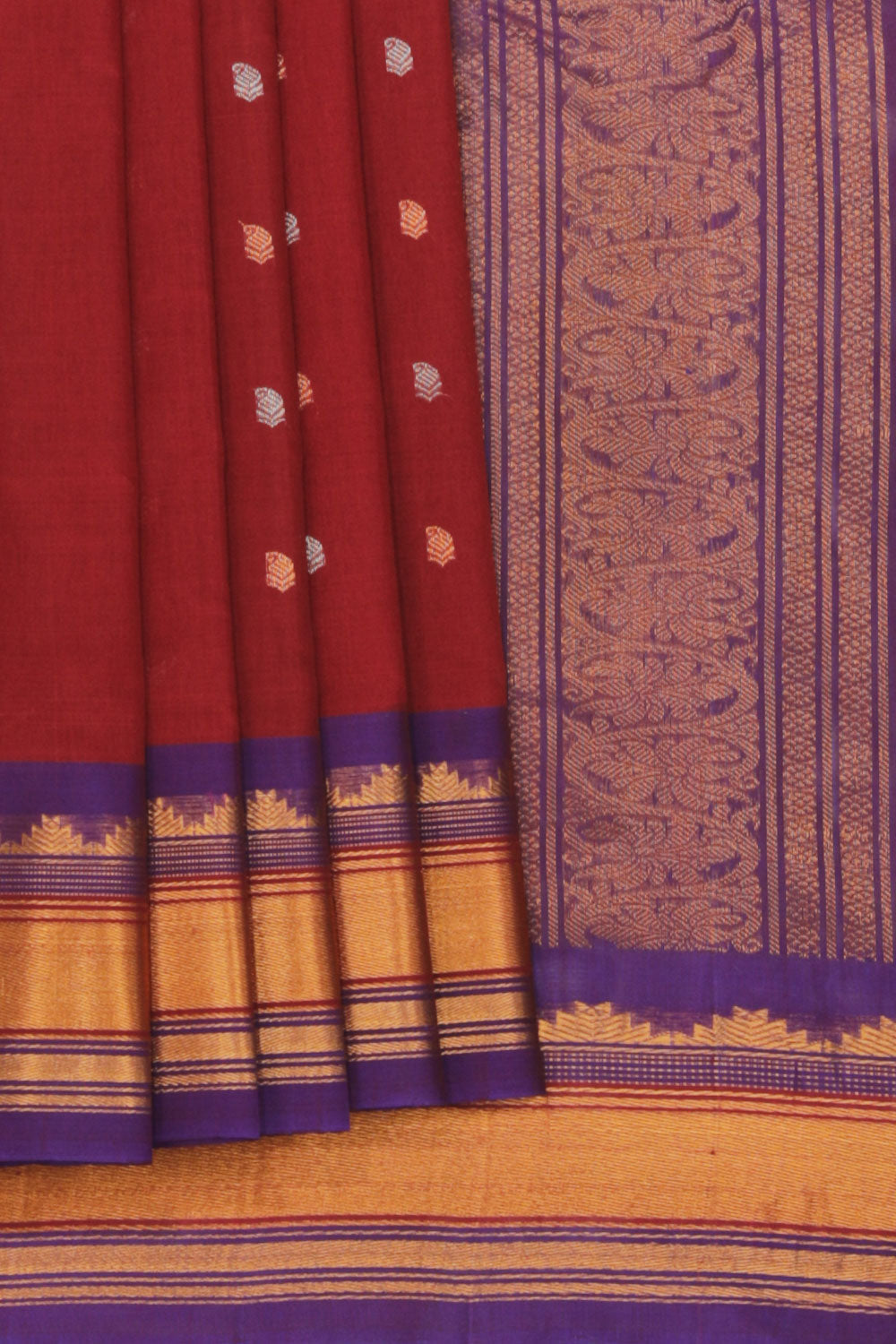 Gadwal Red Saree