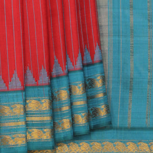 Gadwal Red Saree