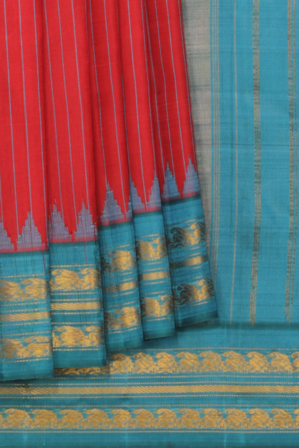 Gadwal Red Saree