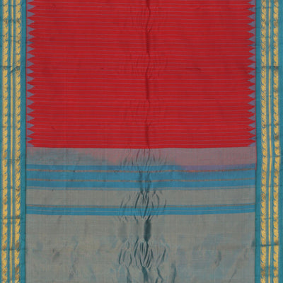 Gadwal Red Saree