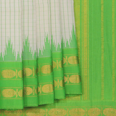Gadwal White Saree