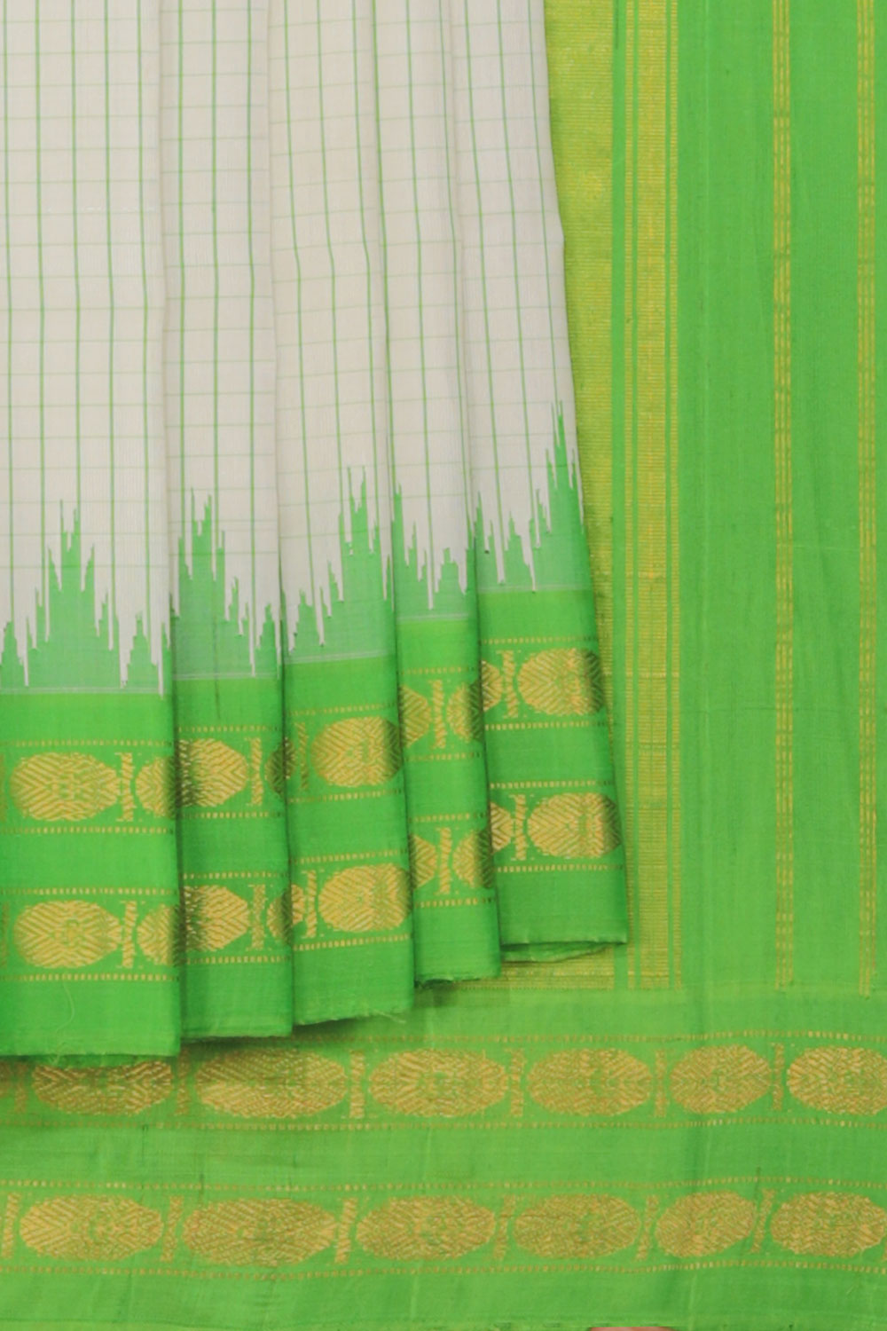 Gadwal White Saree
