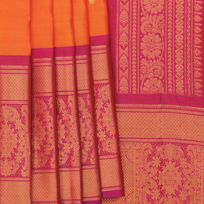 Gadwal Orange Saree