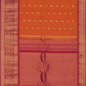 Gadwal Orange Saree