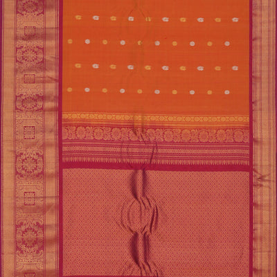 Gadwal Orange Saree