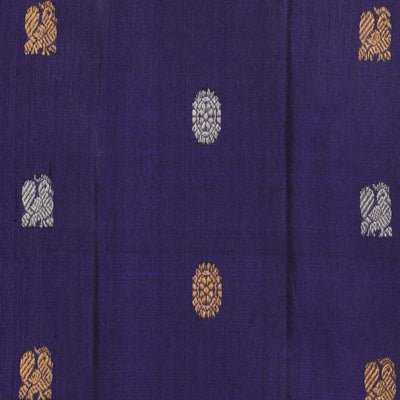 Gadwal Indigo Blue Saree