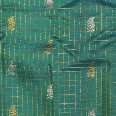 Gadwal Sea Green Saree