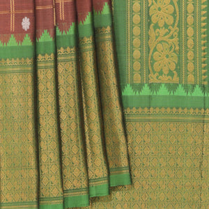 Gadwal Brown Saree