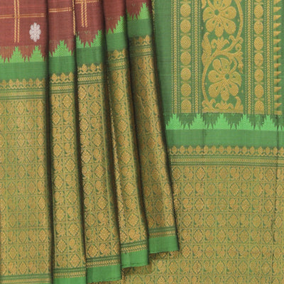 Gadwal Brown Saree