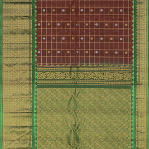 Gadwal Brown Saree