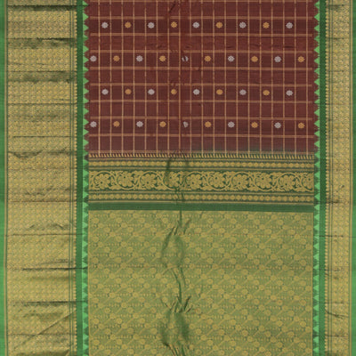 Gadwal Brown Saree