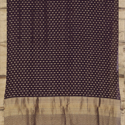 Georgette Plum Violet Saree