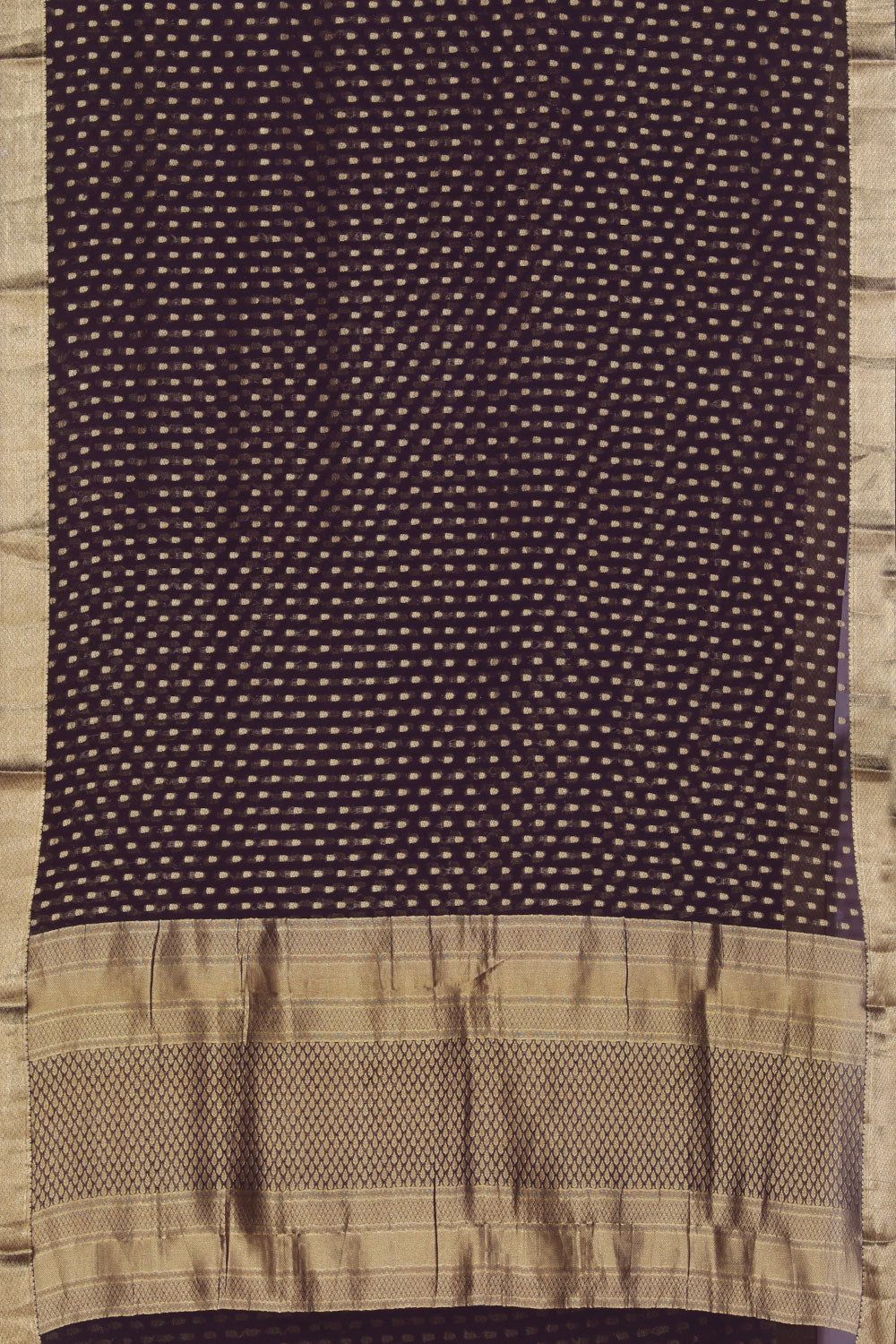 Georgette Plum Violet Saree