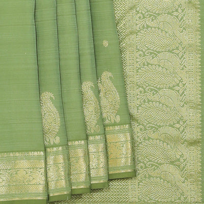 Kanchi Silk Sage Green Saree