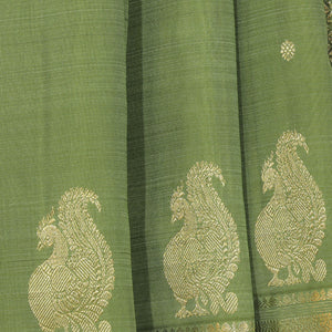 Kanchi Silk Sage Green Saree