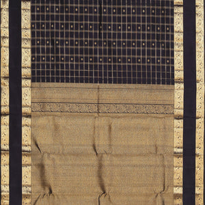 Kanchi Silk Navy Blue Saree
