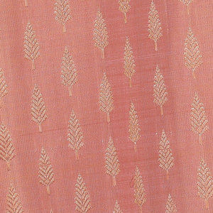 Kanchipattu Brocade Coral-Peach Saree