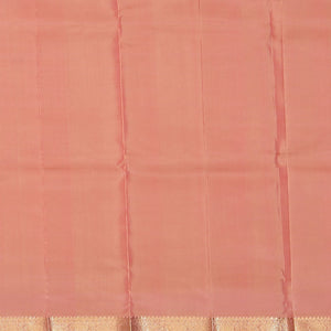 Kanchipattu Brocade Coral-Peach Saree