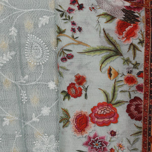 Cotton Silk Unstitched Suit With Dupatta (3 Pcs Set)