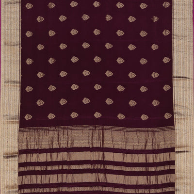 Crepe Silk Violet Saree