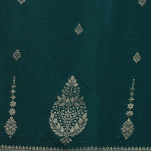 Crepe Silk Teal Green Saree